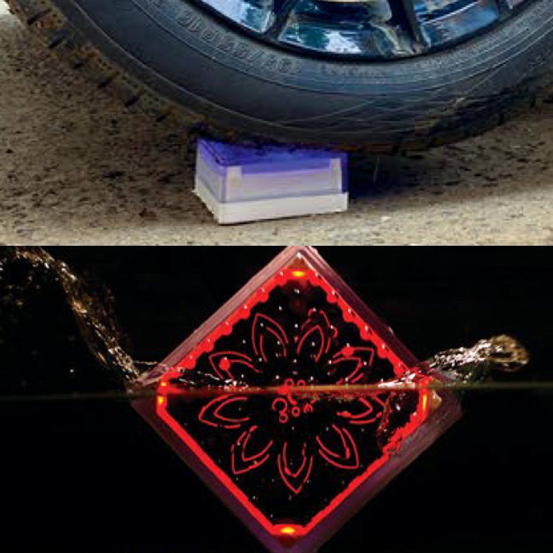 Solar LED Light Interlock Brick