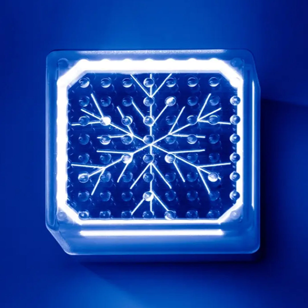 Solar LED Light Interlock Brick