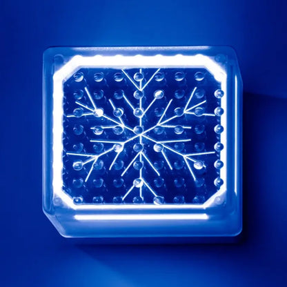 Solar LED Light Interlock Brick