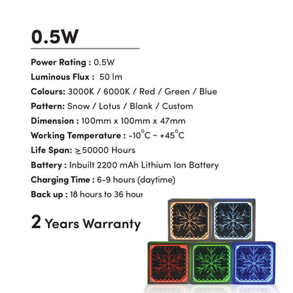 Solar LED Light Interlock Brick